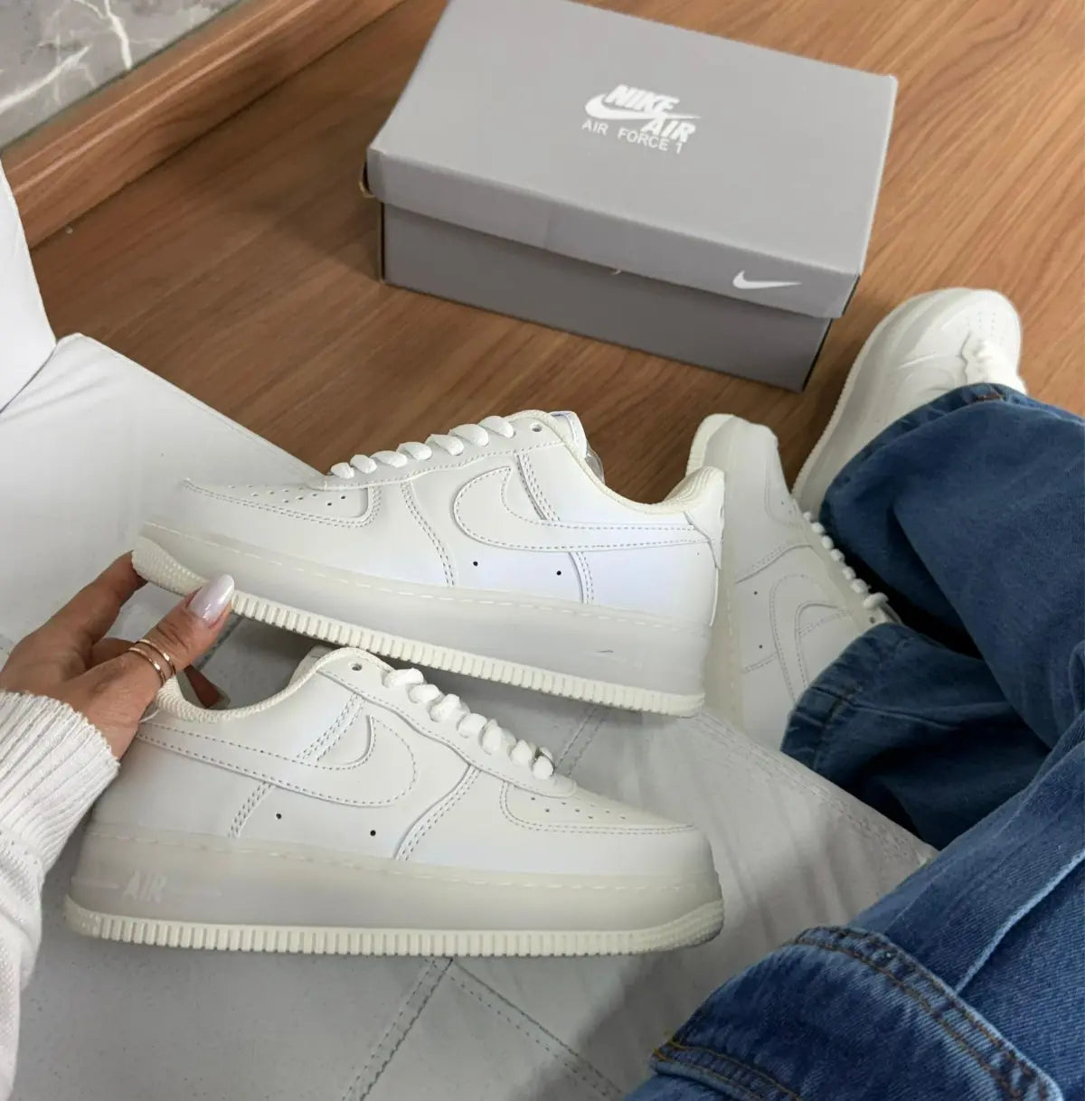Nike Air Force Branco Gelo